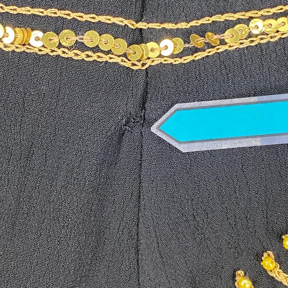 Soft Surroundings Maxi Skirt | L Tall | Black Crinkle | Boho Witchy - Picture 8 of 13